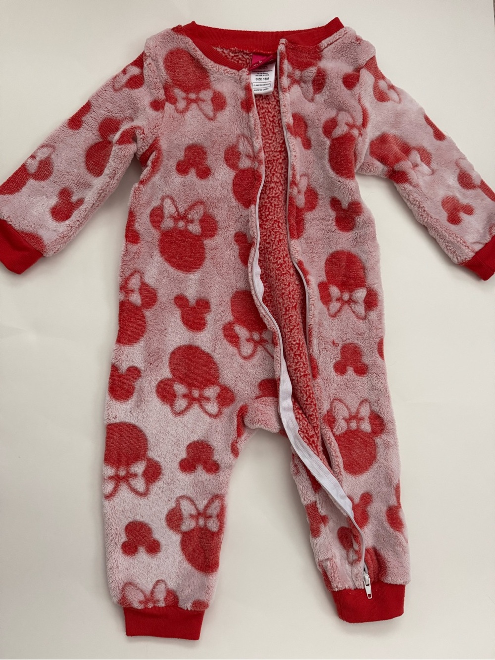 Mini mouse Cozy One-Piece Pajamas 18 months